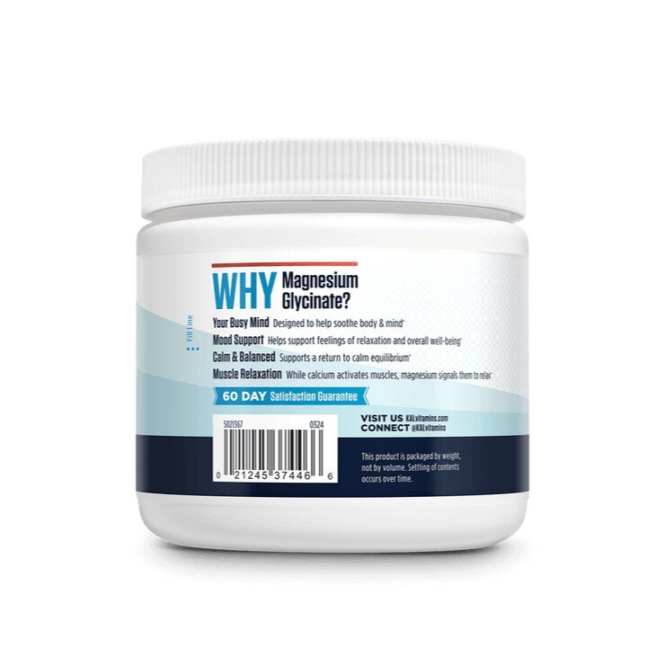 Магній гліцинат KAL Calming Magnesium Powder, 256 грам. Фото 3