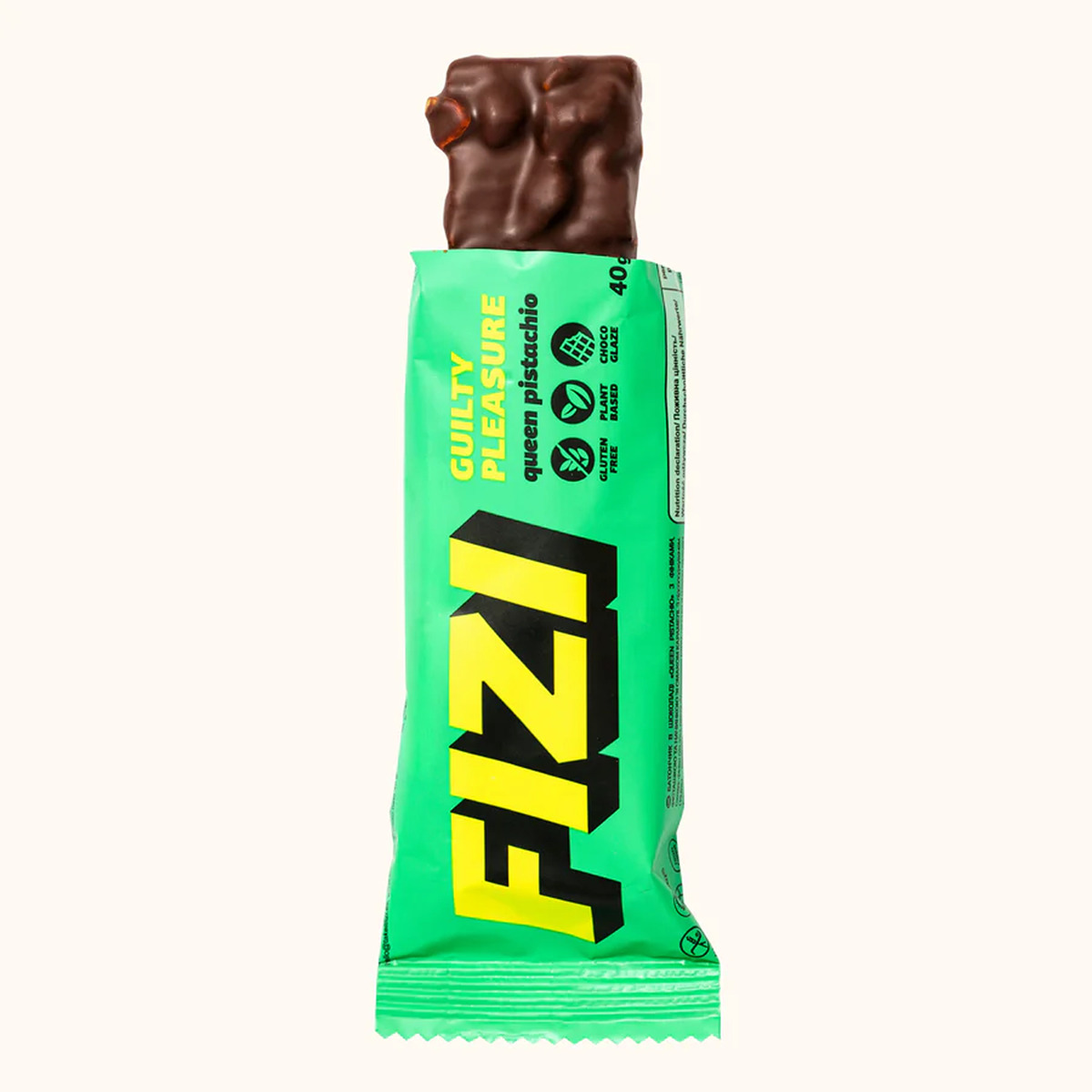 Fizi Protein Bar Guilty Pleasure - 10x45g Queen Pistachio. Фото 2