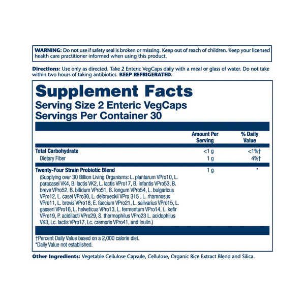 Super Multidophilus 24 Strain Probiotic 30 Billion Cfu - 60 vcaps. Фото 2