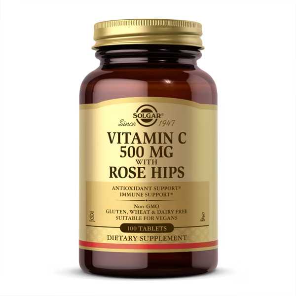 Vitamin C with Rose Hips 500mg - 100 tabs