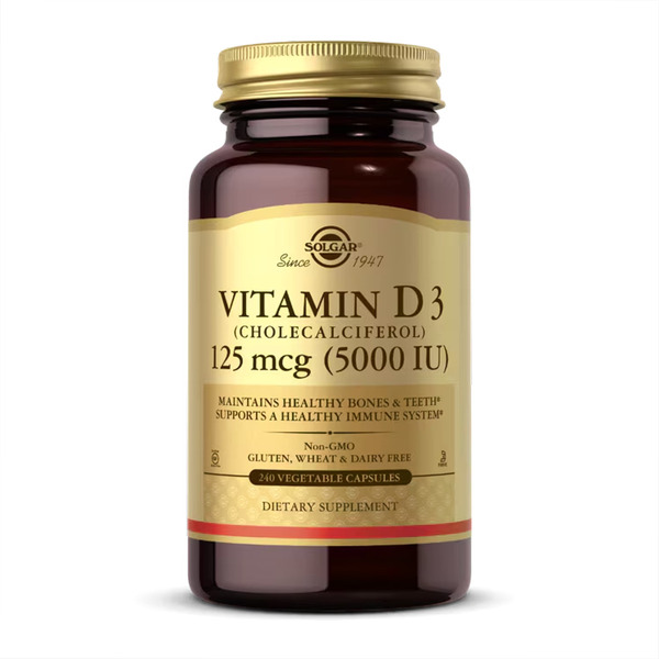 Vitamin D3 (Cholecalciferol) 125 mcg (5,000 IU) - 240 vcaps