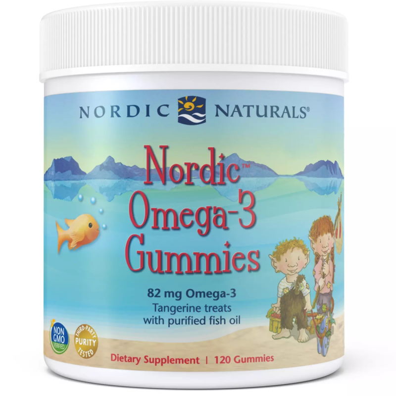 Жирні кислоти Nordic Naturals Nordic Omega-3 Gummies, 120 желейок мандарин