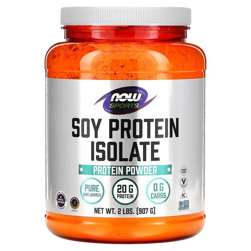 Протеин NOW Soy Protein Isolate, 907 грамм натуральный