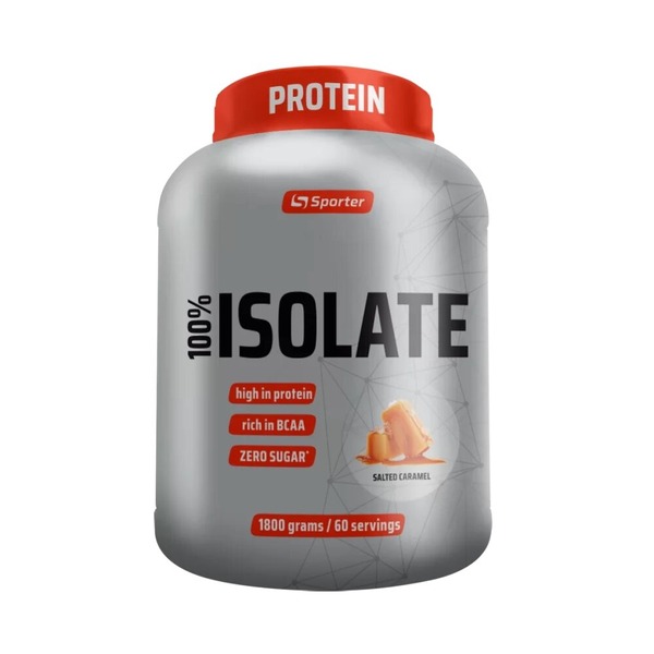 Сироватковий ізолят Sporter 100% Isolate, 1.8 кг