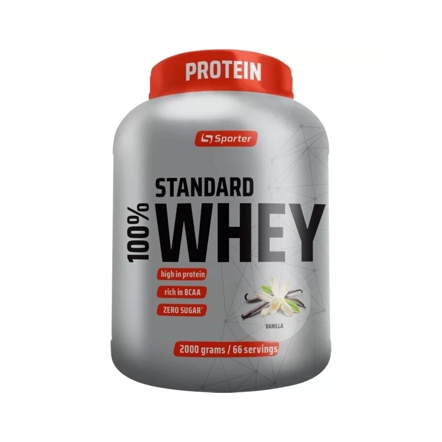 Сывороточный протеин Sporter 100% Standard Whey, 2 кг