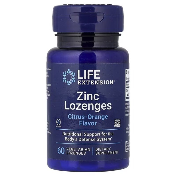 Витамины и минералы Life Extension Zinc Lozenges, 60 леденцов