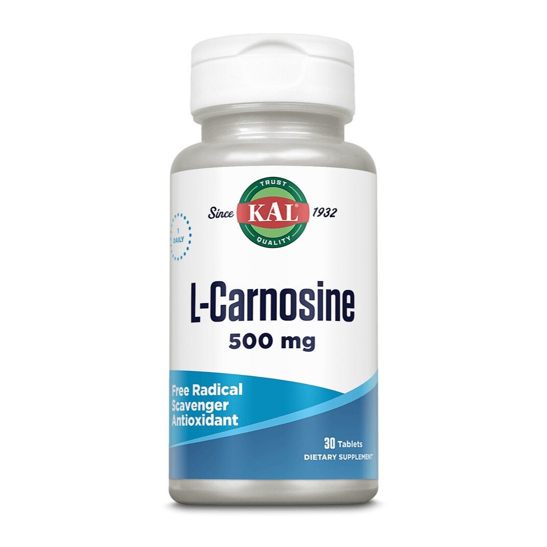 L-карнозин KAL L-Carnosine 500 mg, 30 капсул