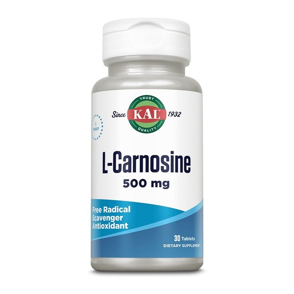 L-карнозин KAL L-Carnosine 500 mg, 30 капсул