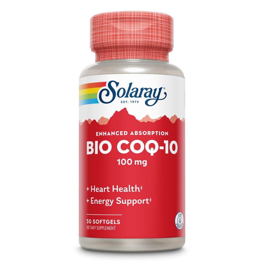 Коензим Q10 Solaray Bio CoQ-10 100 mg, 30 капсул