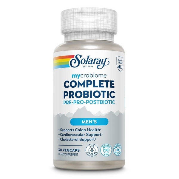 Пробіотичний комплекс Solaray Mycrobiome Complete Probiotic Men's, 30 вегакапсул