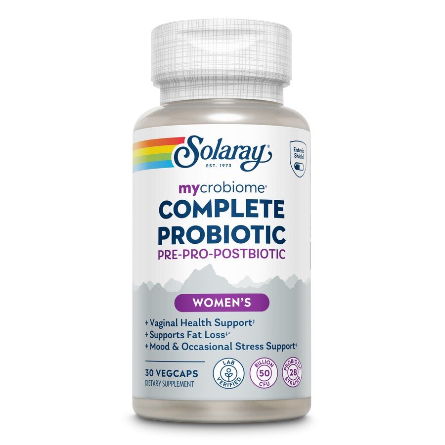 Жіночий пробіотичний комплекс Solaray Mycrobiome Complete Probiotic Women's, 30 вегакапсул