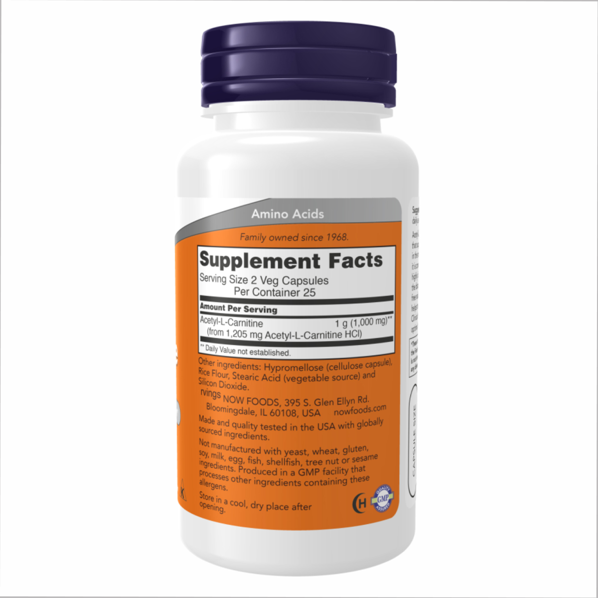 Acetyl L-Carnitine 500mg - 200 vcaps. Фото 2