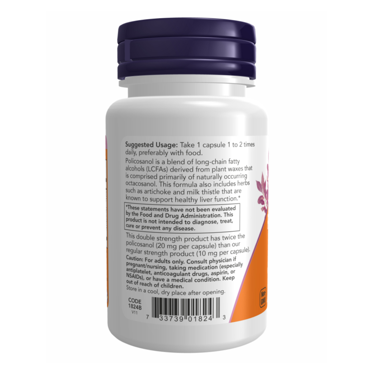 Policosanol 20mg Plus - 90 vcaps. Фото 3