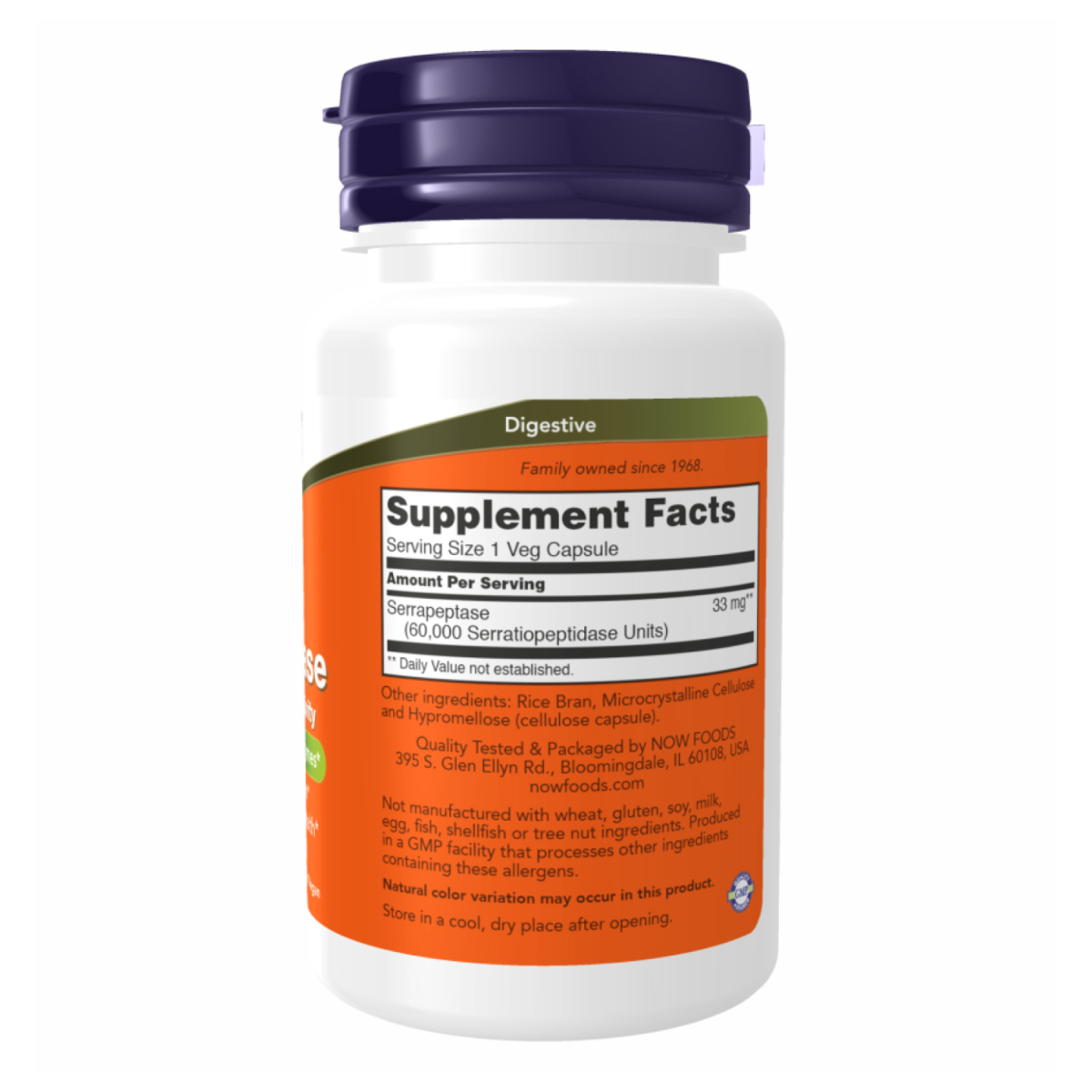 Serrapeptase 60,000 Units - 60 vcaps. Фото 2