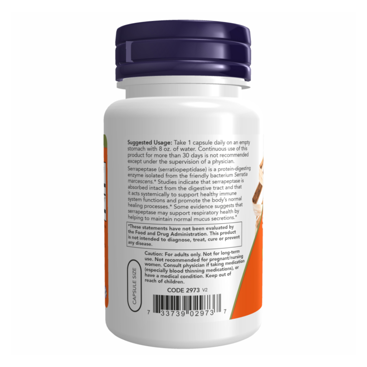 Serrapeptase 60,000 Units - 60 vcaps. Фото 3