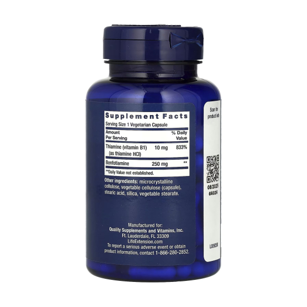 Mega Benfotiamine 250 mg - 120 vcaps. Фото 2