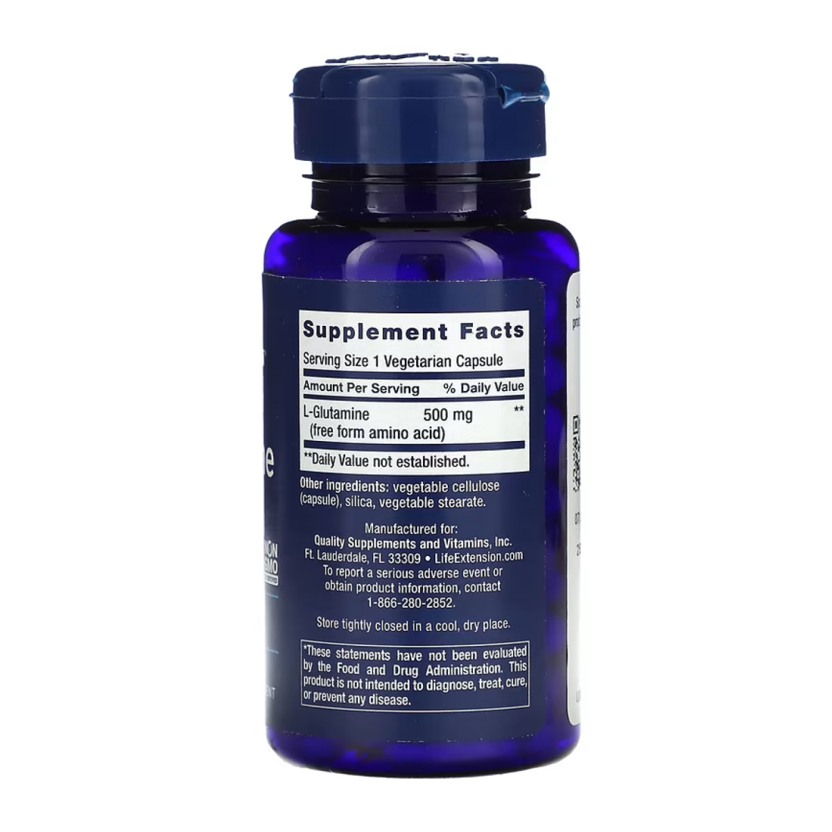 L-Glutamine 500 mg - 100 vcaps. Фото 2