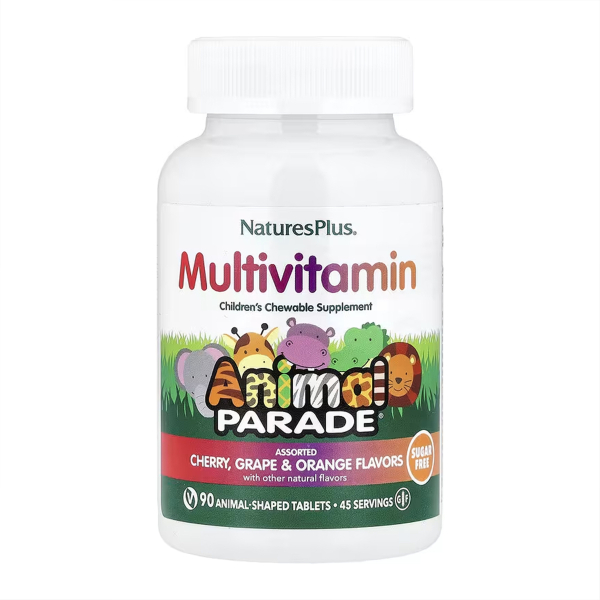 Animal Parade®, Multivitamin, Children's Chewable Supplement - 90 tabs Cherry, Grape & Orange