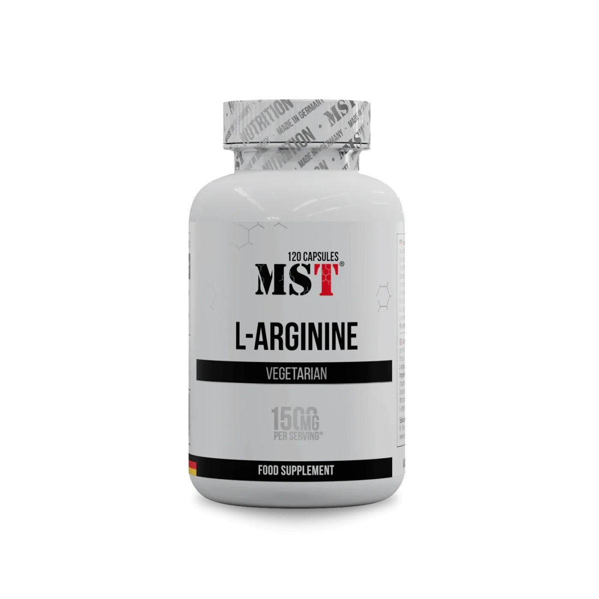 Амінокислота MST Nutrition L-Arginine, 120 капсул