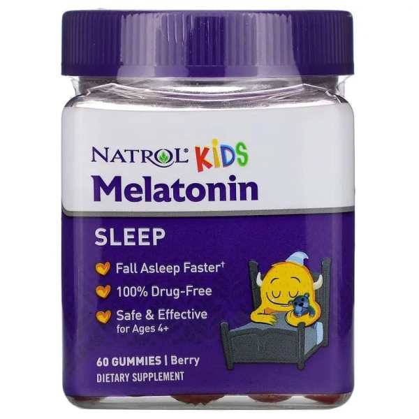 Дитячий мелатонін Natrol Kids Melatonin 1 mg, 60 желейок