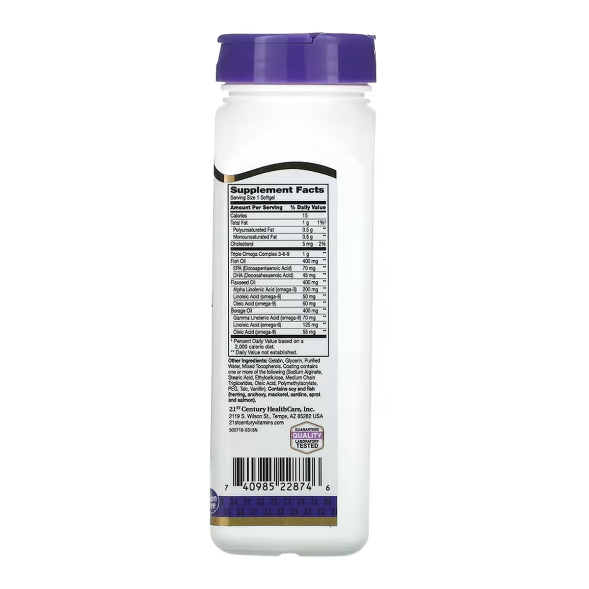 Triple Omega Complex Enteric Coated - 90 softgels. Фото 2