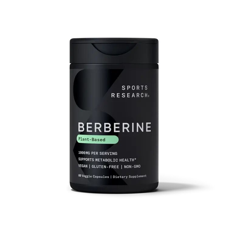 Берберин Sports Research Berberine 500 mg, 60 вегакапсул