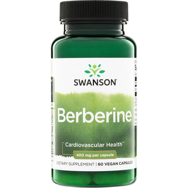 Берберин Swanson Berberine 400 mg, 60 капсул