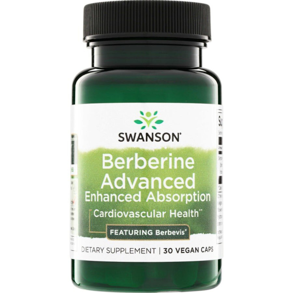 Берберин Swanson Berberine Advanced, 30 вегакапсул
