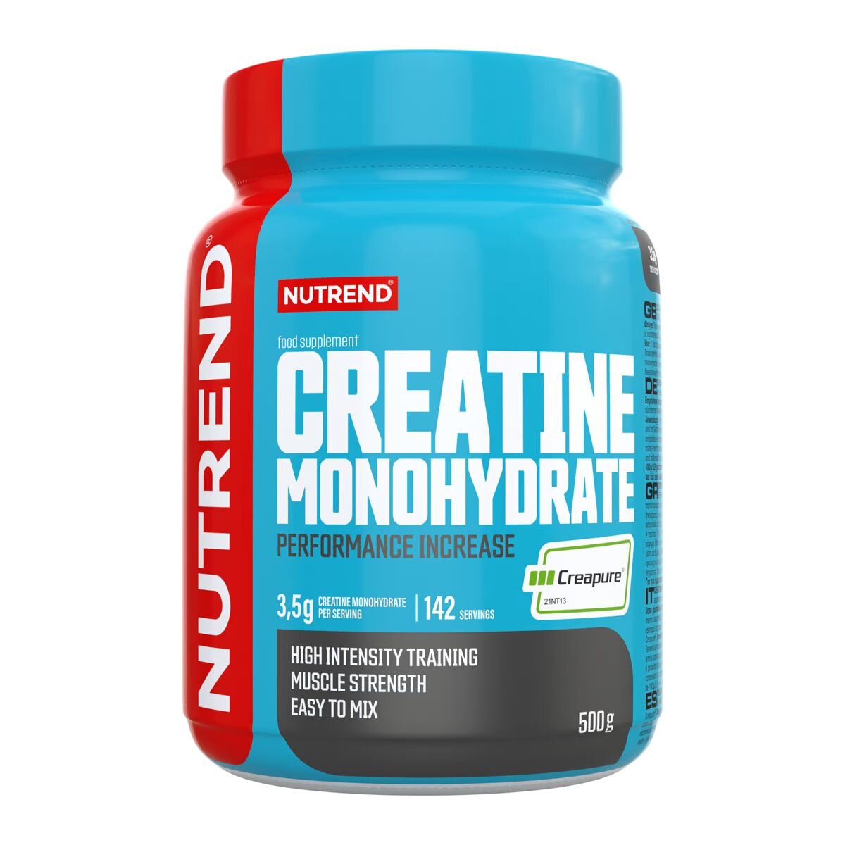 Креатин моногідрат Nutrend Creatine Monohydrate Creapure, 500 грам для зростання м'язів