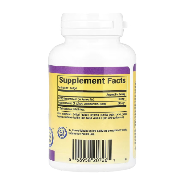 Ubiquinol CoQ10 100mg - 60 softgels. Фото 2