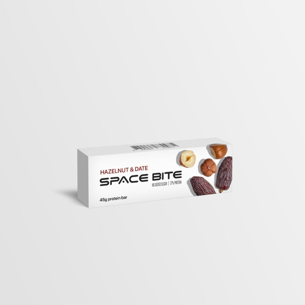 Батончики Spacefood Space Bite Protein Bar Hazelnut-Date, 10*45 грам. Фото 3