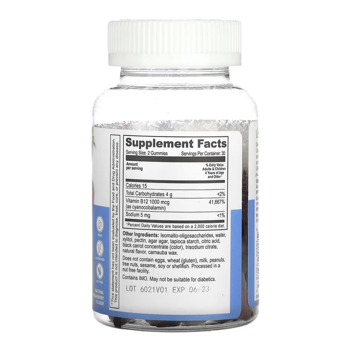 Vitamin B12 Kids Sugar Free - 60 gummies. Фото 2