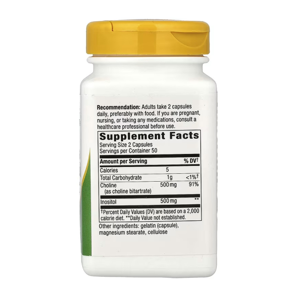 Choline & Inositol - 100 caps. Фото 2