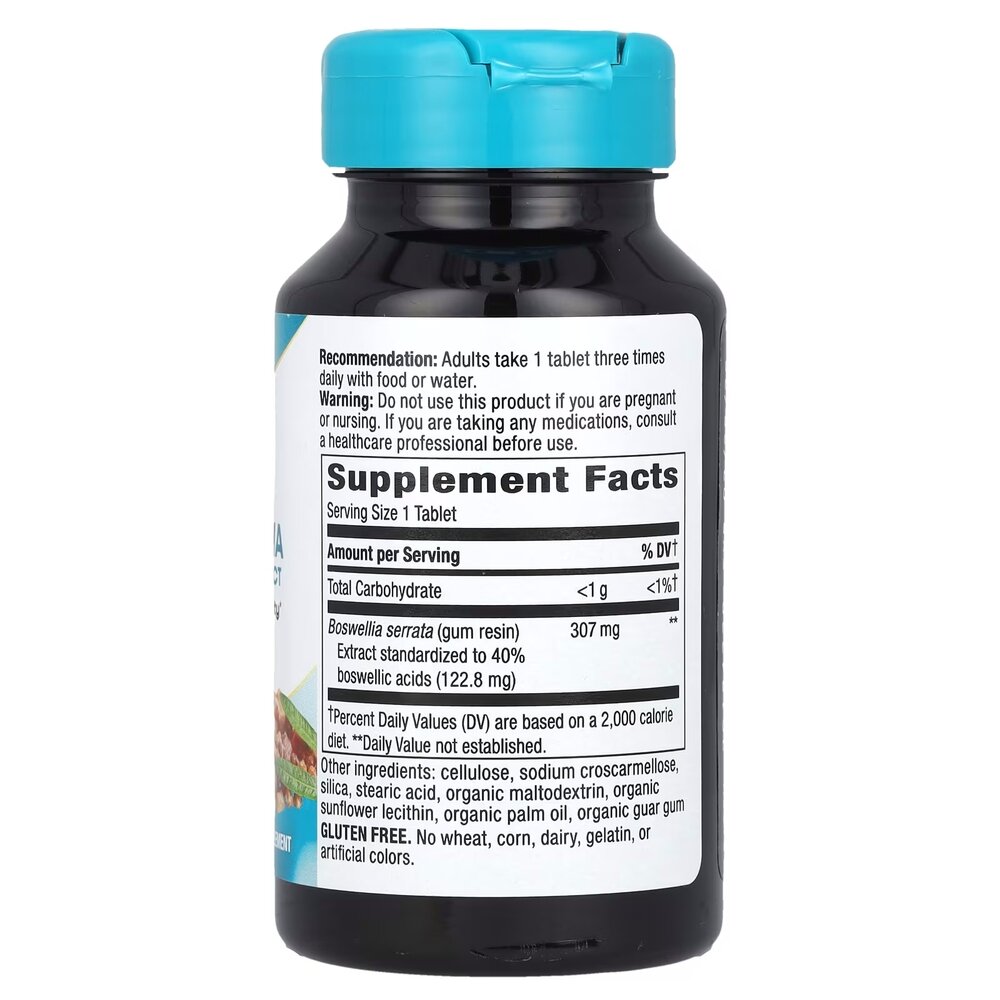 Екстракт смоли босвеллії Nature's Way Boswellia Premium Extract, 60 таблеток для підтримки суглобів. Фото 2