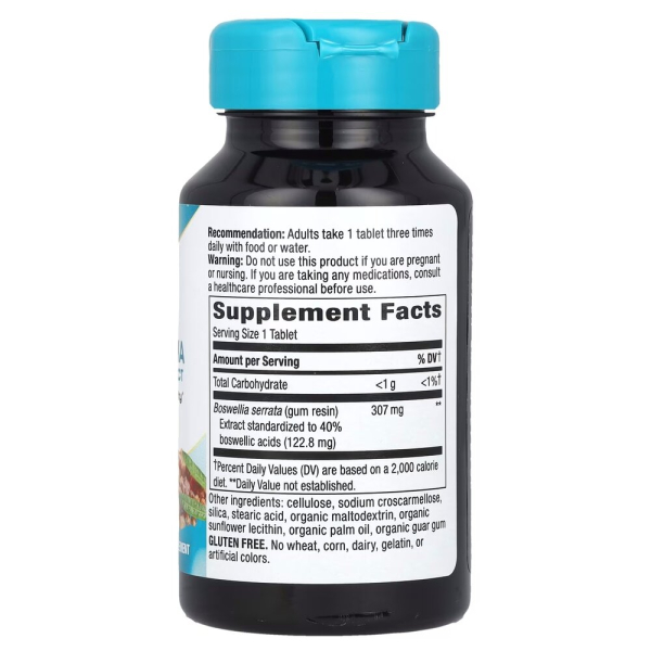 Екстракт смоли босвеллії Nature's Way Boswellia Premium Extract, 60 таблеток для підтримки суглобів. Фото 2