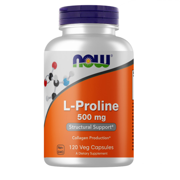 Амінокислота NOW L-Proline 500 mg, 120 вегакапсул