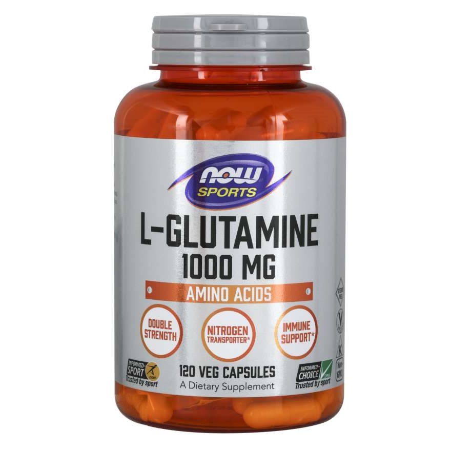 Амінокислота NOW L-Glutamine 1000 mg, 120 капсул