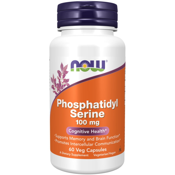 Амінокислота NOW Phosphatidyl Serine 100 mg, 60 вегакапсул