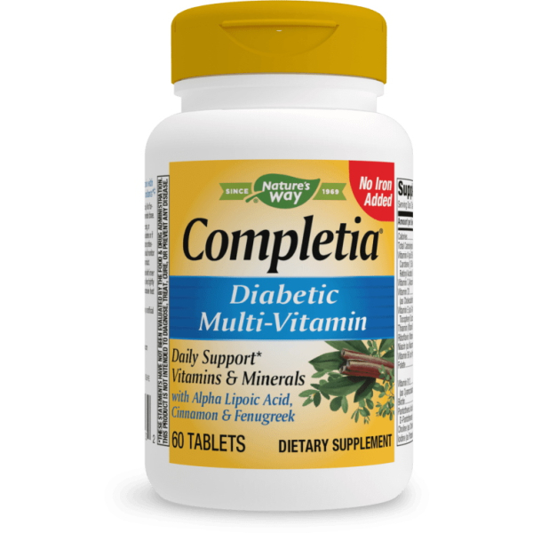 Вітаміни та мінерали Nature's Way Completia Diabetic, 60 таблеток