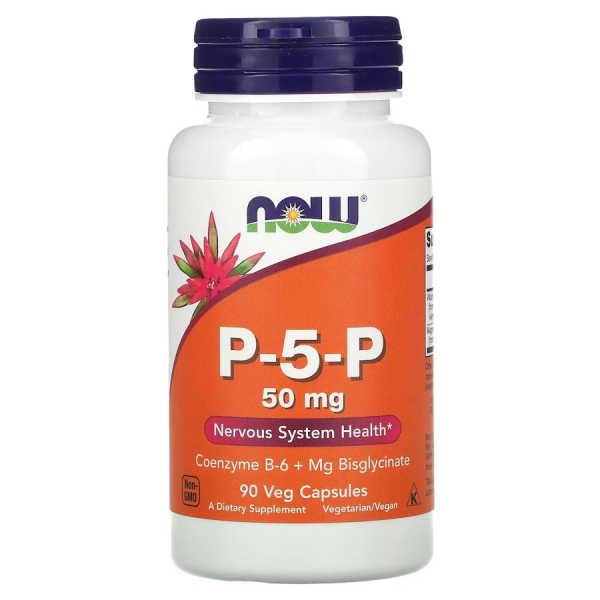 Вітаміни та мінерали NOW P-5-P Complex 50 mg, 90 вегакапсул