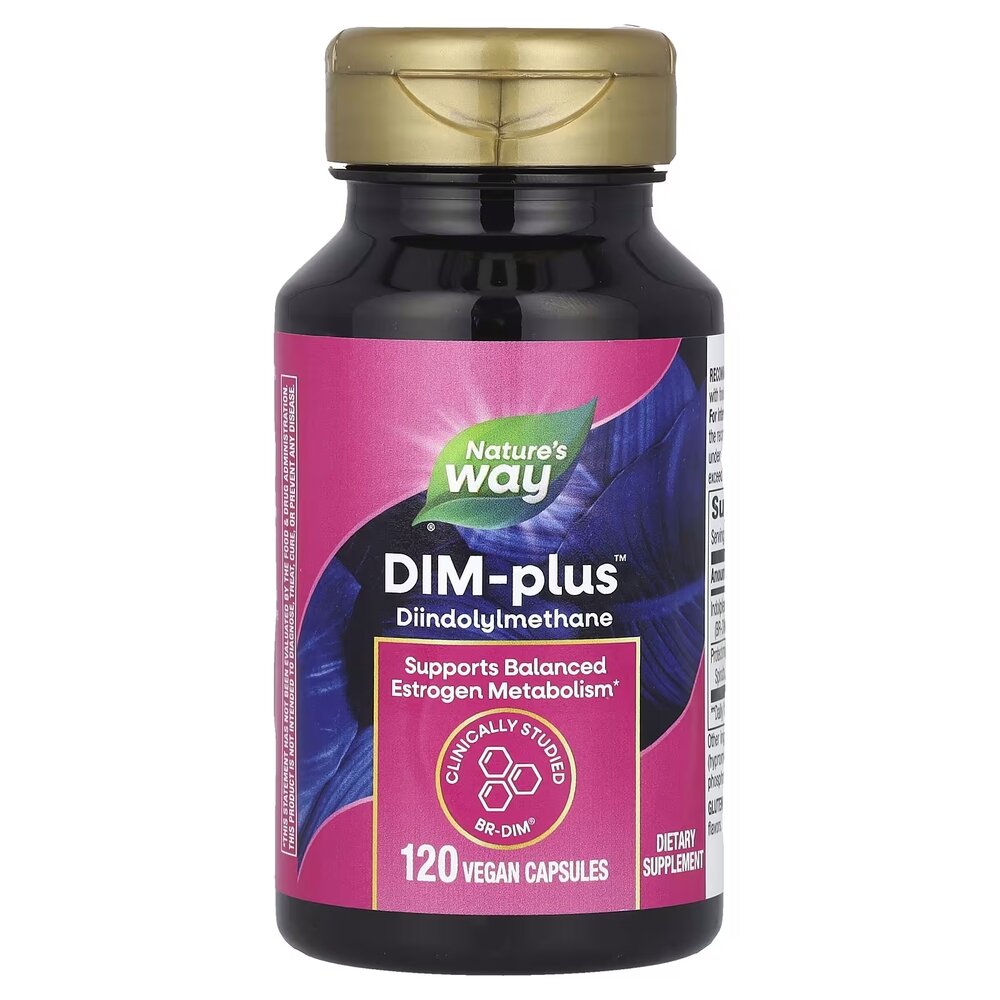Натуральна добавка Nature's Way DIM-Plus Estrogen Metabolism, 120 вегакапсул. Фото 2