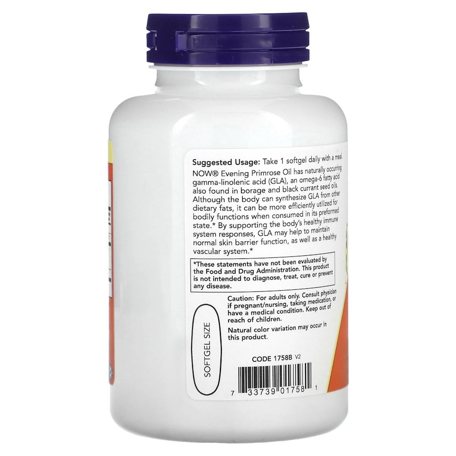Олія примули вечірньої NOW Evening Primrose Oil 1000 mg, 90 вегакапсул. Фото 3