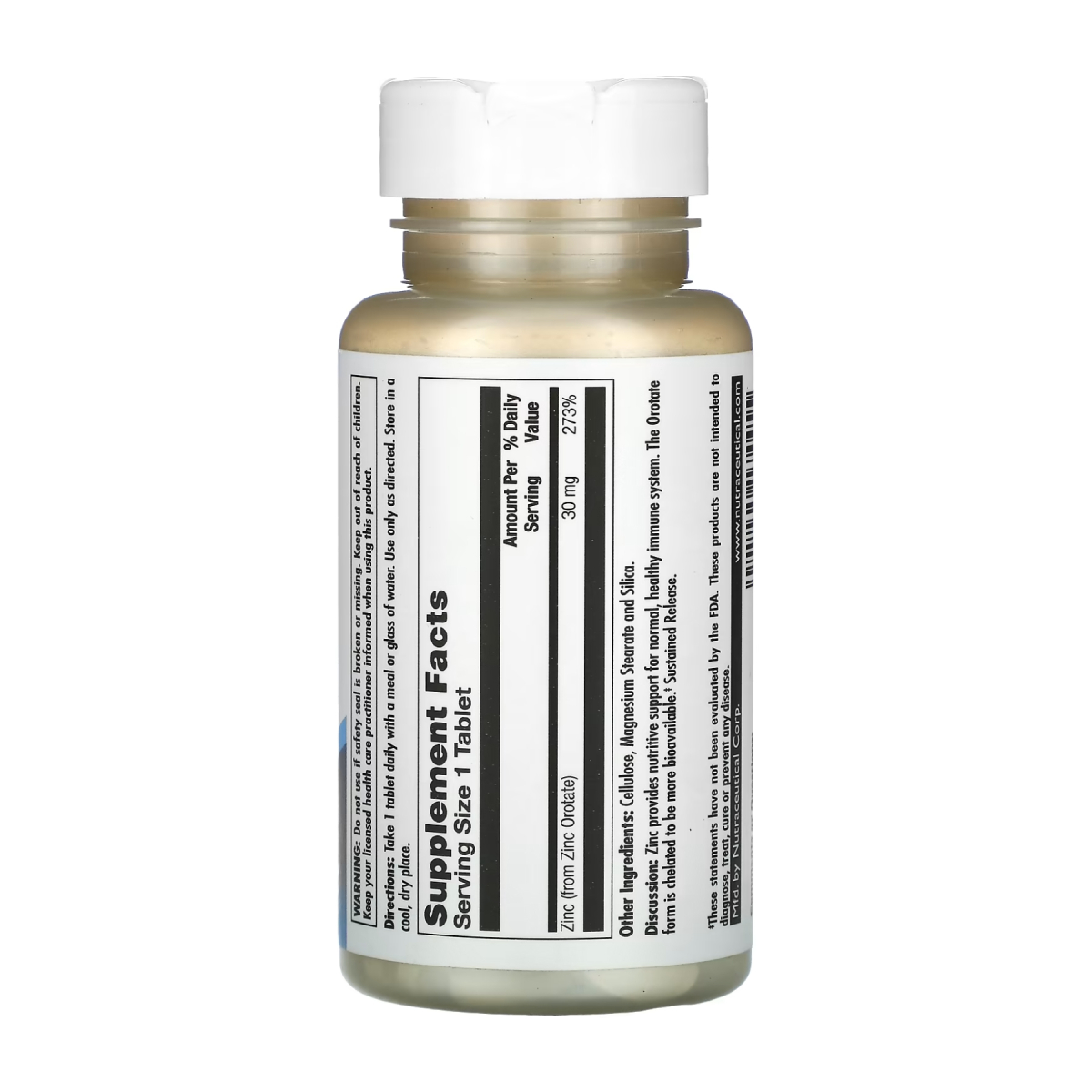 Zinc 30 Orotate Sustained Release - 90 tabs. Фото 2