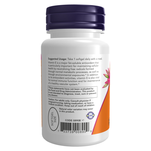 E-400 Mixed Tocopherols - 100 sgels. Фото 3