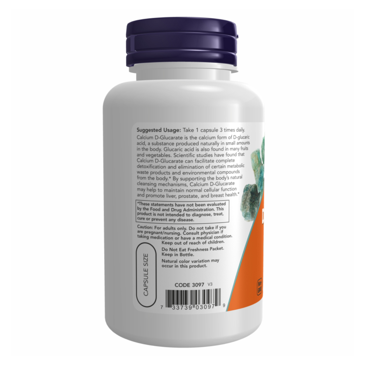 Calcium D-Glucarate 500mg - 90 vcaps. Фото 3