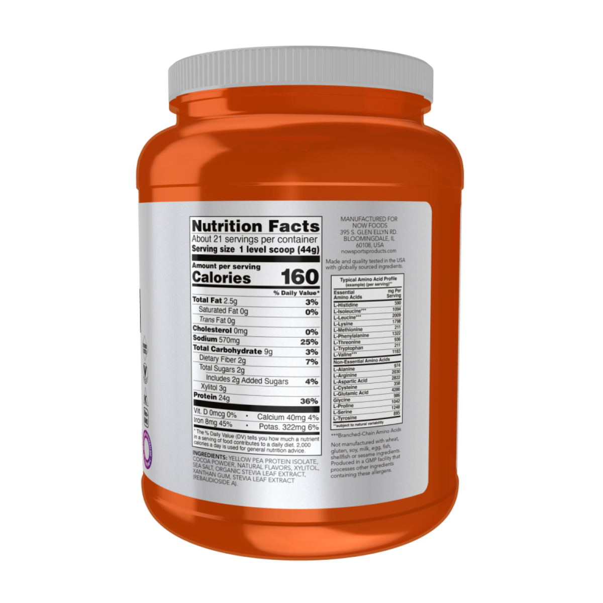 Pea Protein - 907g Chocolate. Фото 2