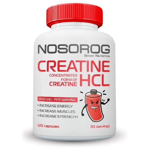 Креатин Nosorog Creatine Hydrochloride, 120 капсул