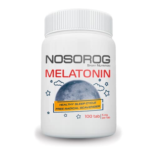 Натуральна добавка Nosorog Melatonin, 100 таблеток