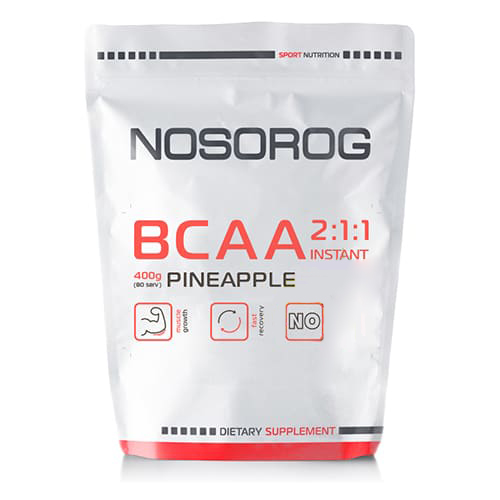 Амінокислота BCAA Nosorog BCAA 2:1:1, 400 грам