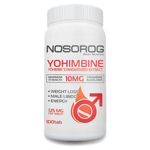 Стимулятор тестостерону Nosorog Yohimbine, 100 таблеток